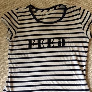 Striped Feed Tee
